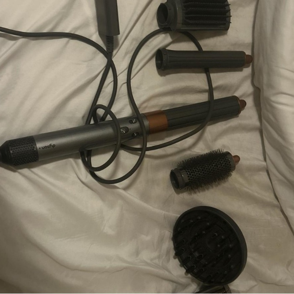 Dyson Silver and Black Hair Styling Tool Set